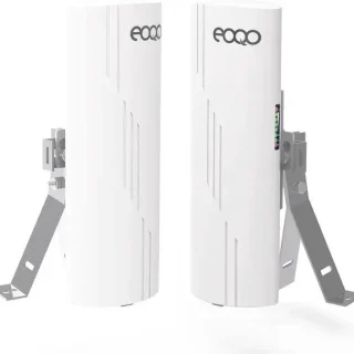 Point to Point Starlink Internet WiFi Extender with Bracket Mounts, 5.8GHz 3KM 100Mbps Outdoor Long Range Network Transmission for Starlink Gen 3 Router, Starlink Mini, 14dBi High Gain Antenna,2 Pack