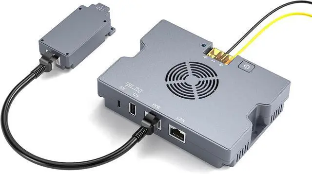 Starlink PoE Injector for Starlink High Performance & Flat HP, SURVADV 350W Starlink Gen 3 PoE with Starlink Cable Adapter, 52V/6A DC, USB-A & Type-C, 9-36V Input, Smart Cooling, Rugged Aluminum Case