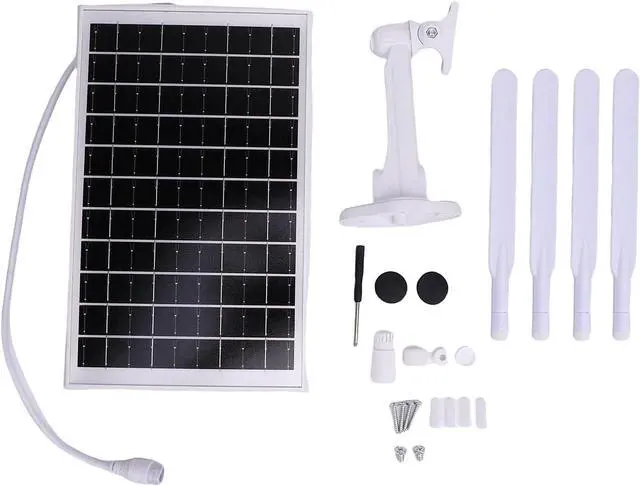 Solar Powered 4G LTE Modem Router Solar WiFi Extender with SIM Card Slot 7-Day Backup for Camping, RVs, IP66 Water Proof, 1 Set of Accessories (White Antennae) - Image 5