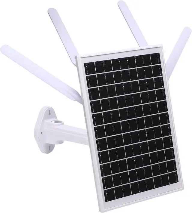 Solar Powered 4G LTE Modem Router Solar WiFi Extender with SIM Card Slot 7-Day Backup for Camping, RVs, IP66 Water Proof, 1 Set of Accessories (White Antennae) - Image 3