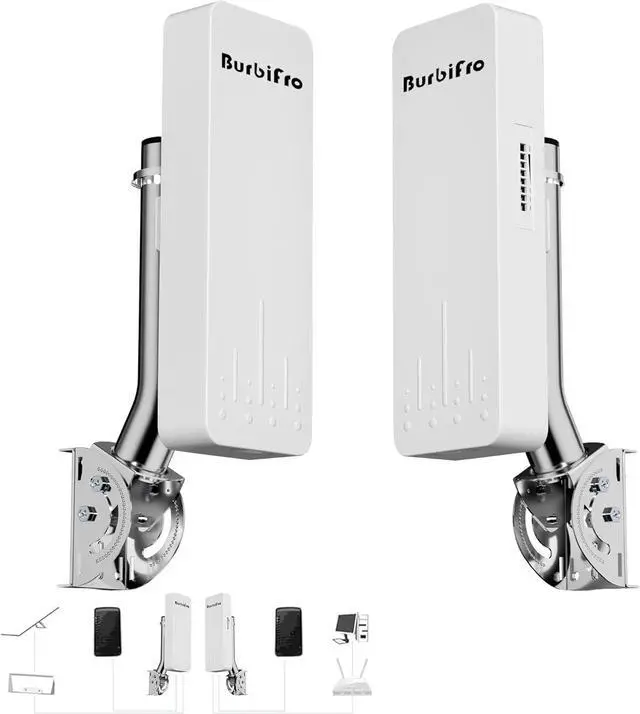 Point to Point Starlink Internet Outdoor Long Range Transmission with Sliver Mount for Starlink Gen 3 Router, Starlink WiFi Extender, 5.8GHz 3KM 1000Mbps 18dBi High Gain Antenna, 2 Pack