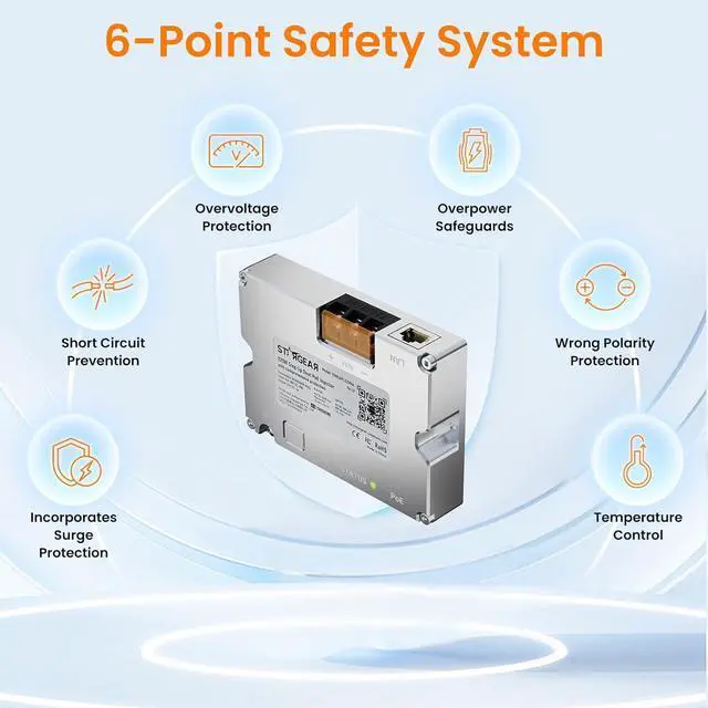 Starlink Gen 3 220W Dual POE Injector Converter + Starlink Cable to RJ45 Adapter Kits for Starlink Standard, 12V/24V High-Efficiency Power Delivery Solution, Reliable and Easy Installation - Image 3