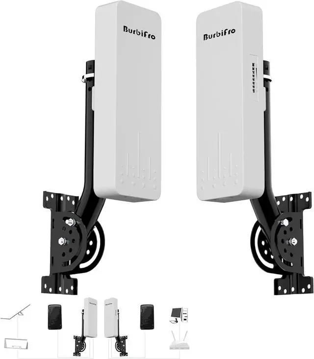 Point to Point Starlink Internet Outdoor Long Range Transmission with Mount for Starlink Gen 3 Router, Starlink WiFi Extender, 5.8GHz 3KM 1000Mbps 18dBi High Gain Antenna, 2 Pack