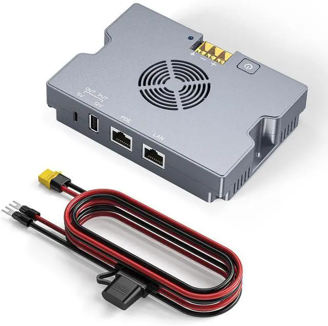 Starlink Gen 3 PoE Injector, 350W Starlink PoE Adapter with XT60 Connector Cable for Starlink Standard (V4)/ Enterprise & Performance Gen 3, 52V/6A Output, 9-36V Input, USB-A & USB-C Power Ports