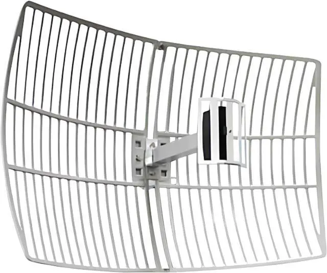 2.4GHz 20dBi High-Gain WiFi Outdoor Directional Grid Parabolic Antenna Dish (2400-2500 MHz) with N-Type Female Connector for Long Distance Signal Reception or Transmission