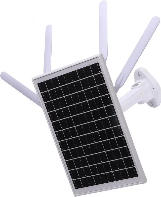 Solar Powered 4G LTE Modem Router Solar WiFi Extender with SIM Card Slot 7-Day Backup for Camping, RVs, IP66 Water Proof, 1 Set of Accessories (White Antennae) - Image 4
