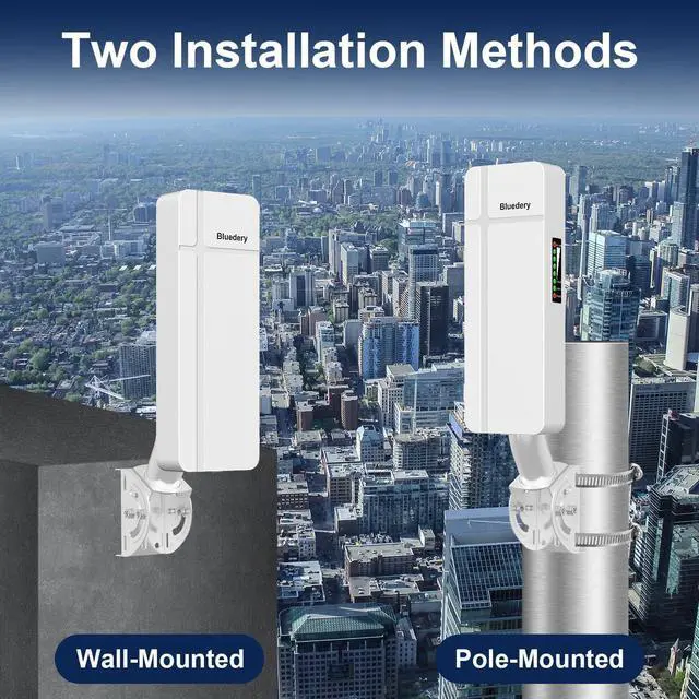 Outdoor Wireless Bridge Long Range | Dual Gigabit Ports, 18dBi High-Gain Antenna, IP65 Waterproof, Supports Starlink Signal Extension - Image 4