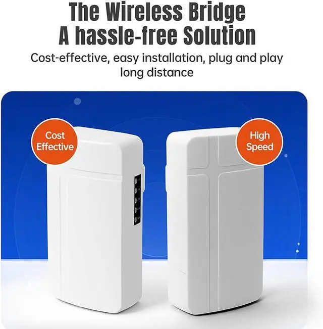 Tiny-Size 2.4GHZ Point to Point MultiPoint IP64 Waterproof Wireless Bridge ST208 (ST208E x 2 Sets (Standard Version)) - Image 3