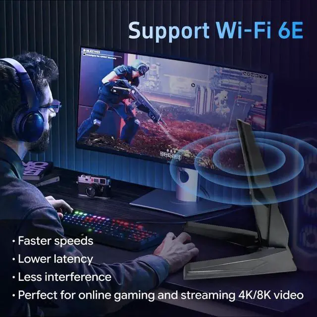 WiFi 6e 7 Antenna 2T2R Dual Band Moving Antenna Magnetic Base RP-SMA Connector for PC Desktop Computer Motherboard Bluetooth Card Wireless WiFi Router Wi-Fi7 with 2.79ft Extension Cable - Image 6