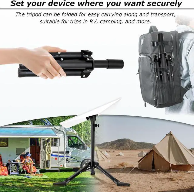 Starlink Gen 3 Mount, Starlink Tripod Mount Gen 3 with Adapter, Adjustable Height Starlink Rev4 Standard Kickstand Dish Accessories, Easy Installation - Image 2