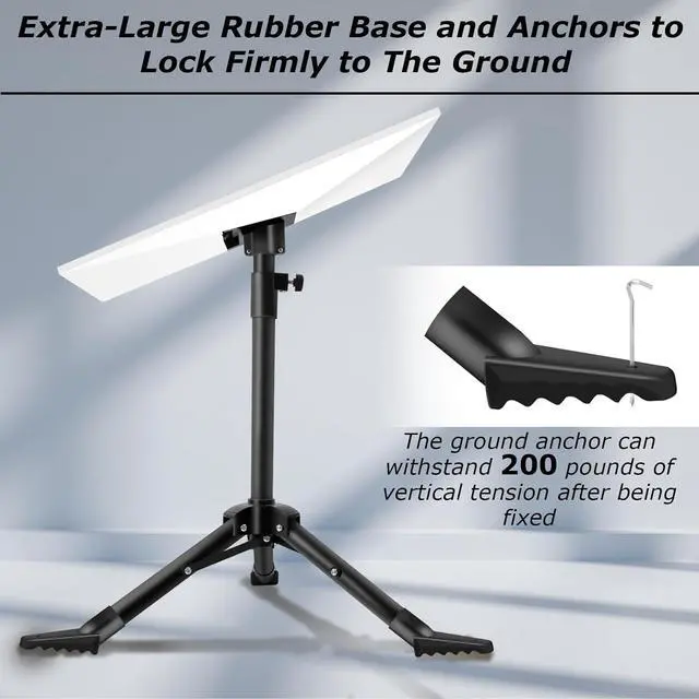Starlink Gen 3 Mount, Starlink Tripod Mount Gen 3 with Adapter, Adjustable Height Starlink Rev4 Standard Kickstand Dish Accessories, Easy Installation - Image 3