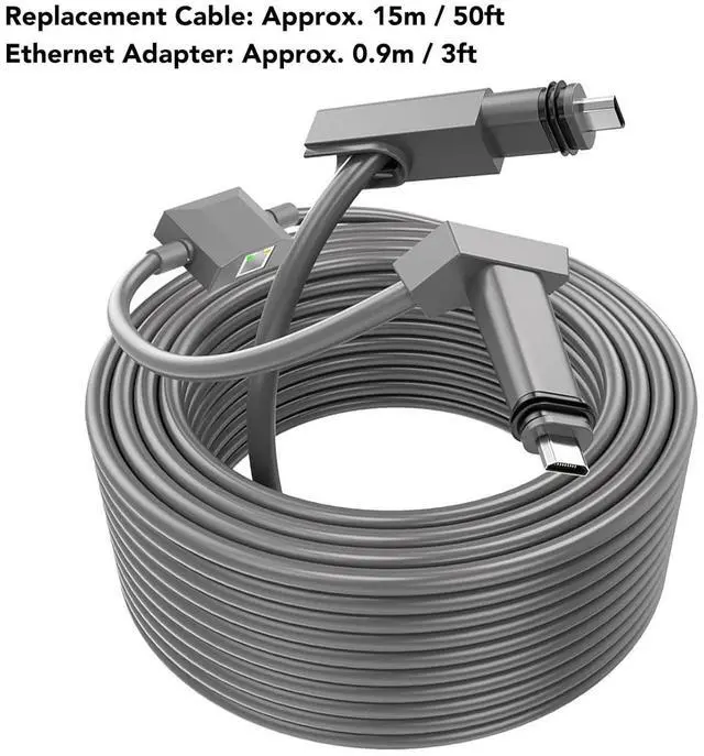 for Starlink Gen 2 15m/50FT Cable with Female RJ45 Ethernet Adapter, Satellite Replacement Cable Network Connection Cable, Cable Extension Cord for Starlink V2 - Image 6