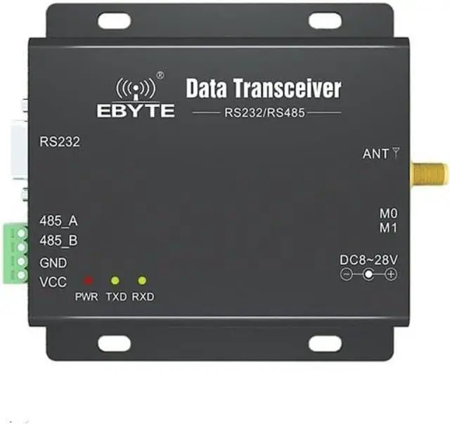 RS232 RS485 Modbus Wireless Transceiver 433MHz 37dbm E90-DTU(433C37) 10km Half Duplex High Speed Continuous Modbus IOT Wireless Transceiver Module