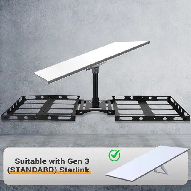 Gen 3 Starlink Roof Mount, Starlink Roof Ridge Mount with Gen 3 Pipe Adapter, Adjustable Angle Starlink Mounting Kit, No Drilling Required - Image 5