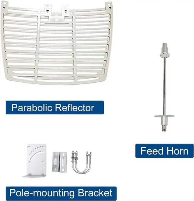 5.8GHz 5GHz 24dBi High-Gain WiFi Outdoor Directional Dish Antenna (5150-5850 MHz) N-Type Female Grid Parabolic - Image 2