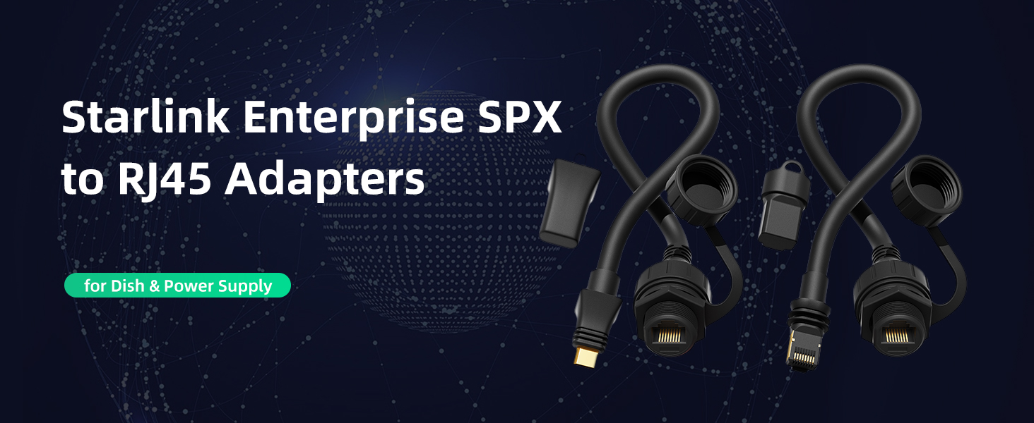 Enterprise-RJ45 Starlink Enterprise
Ethernet Adapter – SPX Plug to RJ45 Cable Extension | Kenya - Image 4