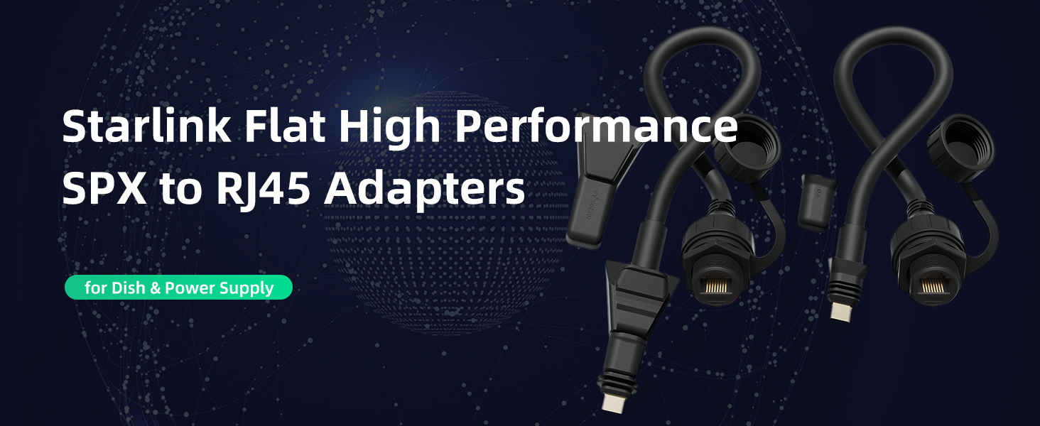 FHP-RJ45 Starlink Flat High Performance
Ethernet Adapter – SPX Plug to RJ45 Cable Extension | Kenya - Image 5