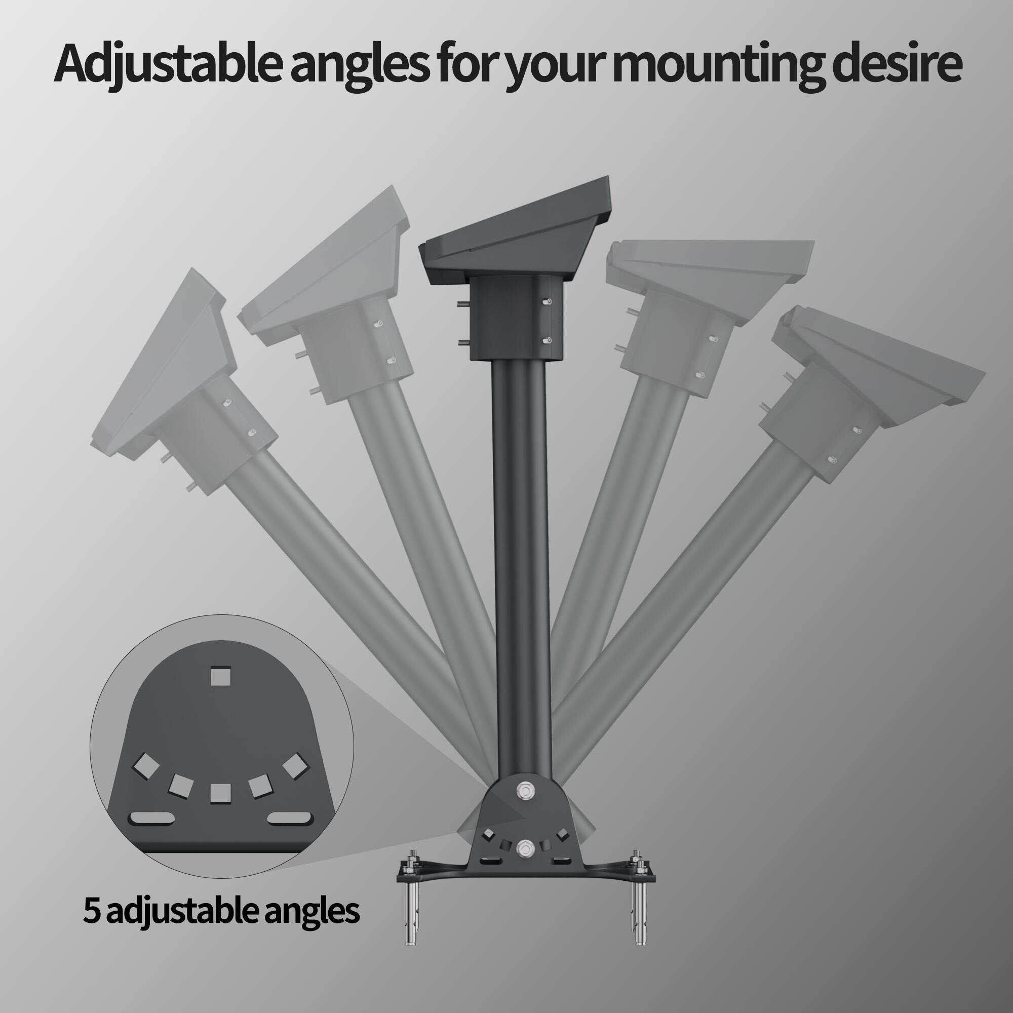 GEN3-DM1-PRM2 Starlink Gen 3 Adjustable
Ridge Roof Mount Kit with Pipe Adapter and Pole | Kenya - Image 3