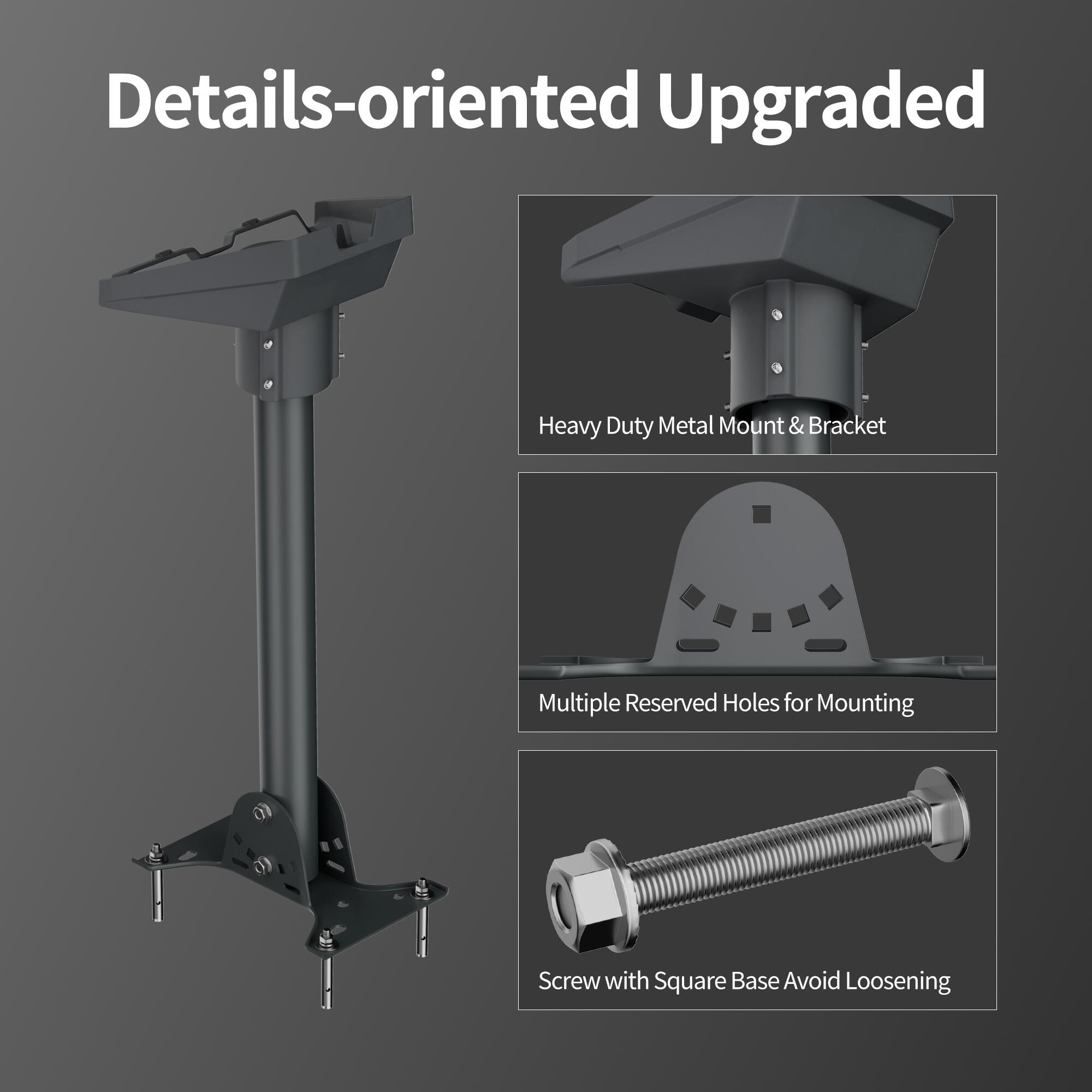 GEN3-DM1-PRM2 Starlink Gen 3 Adjustable
Ridge Roof Mount Kit with Pipe Adapter and Pole | Kenya - Image 2