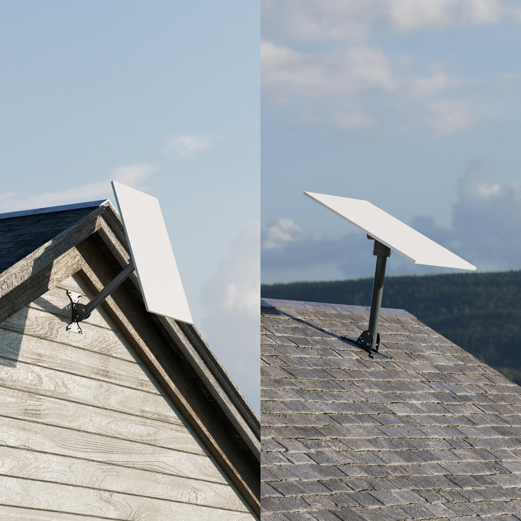 GEN3-DM1-PRM2 Starlink Gen 3 Adjustable
Ridge Roof Mount Kit with Pipe Adapter and Pole | Kenya