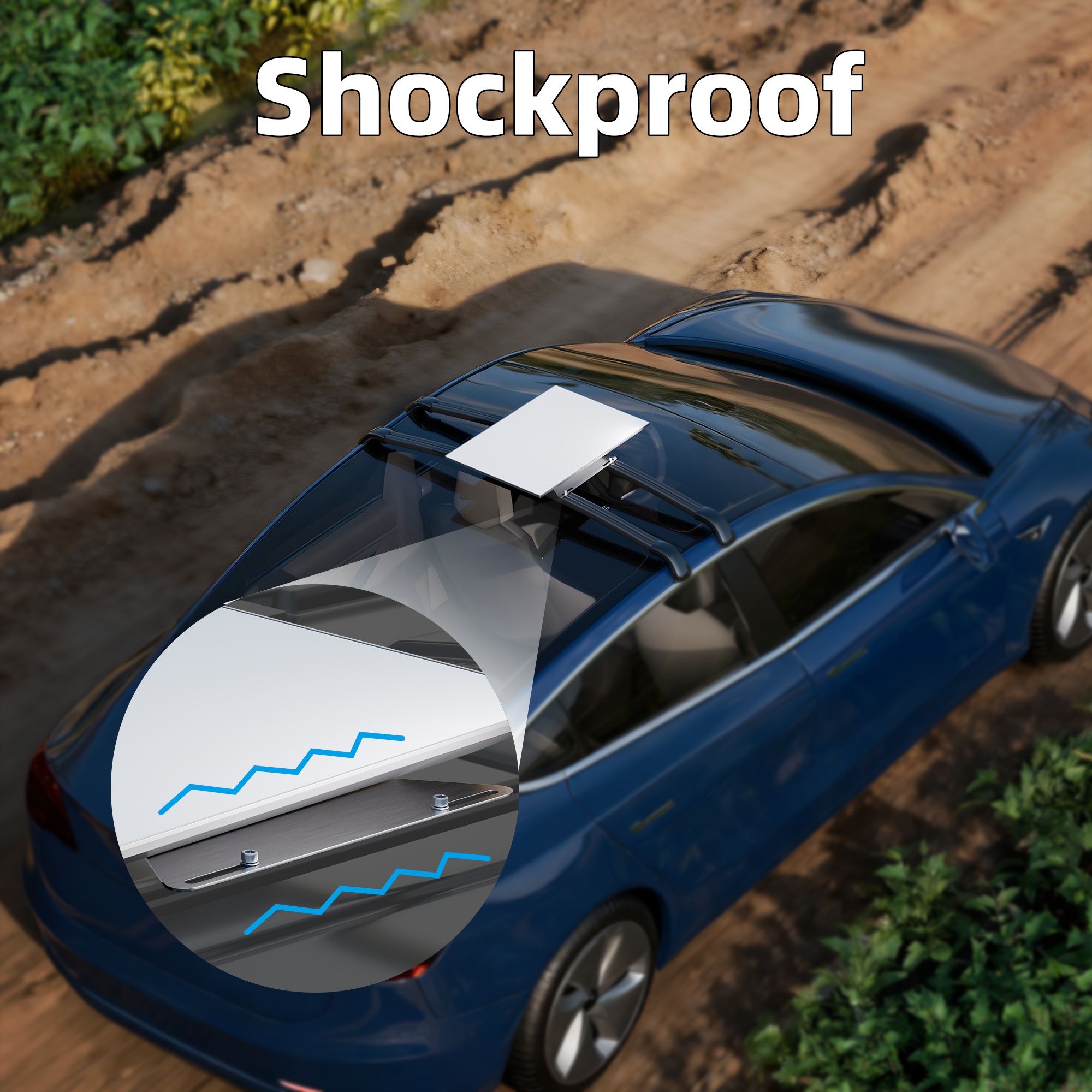 GEN3P-BR1 Starlink Flat High Performance
(Gen 3) Roof Rack Mount Stainless Steel Bracket for Vehicle Crossbars | Kenya - Image 5