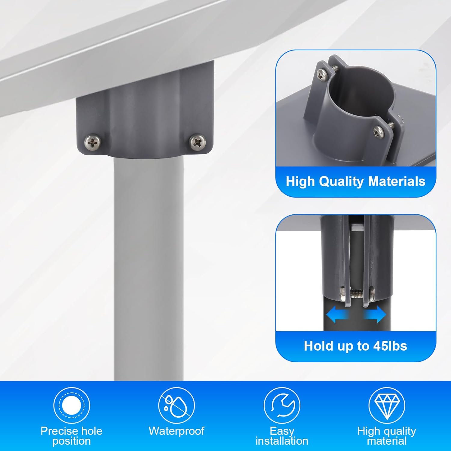 Starlink Gen3 Pipe Adapter Pole Mount Kit
Compatible within 1.37? – 1.53? | Kenya - Image 3