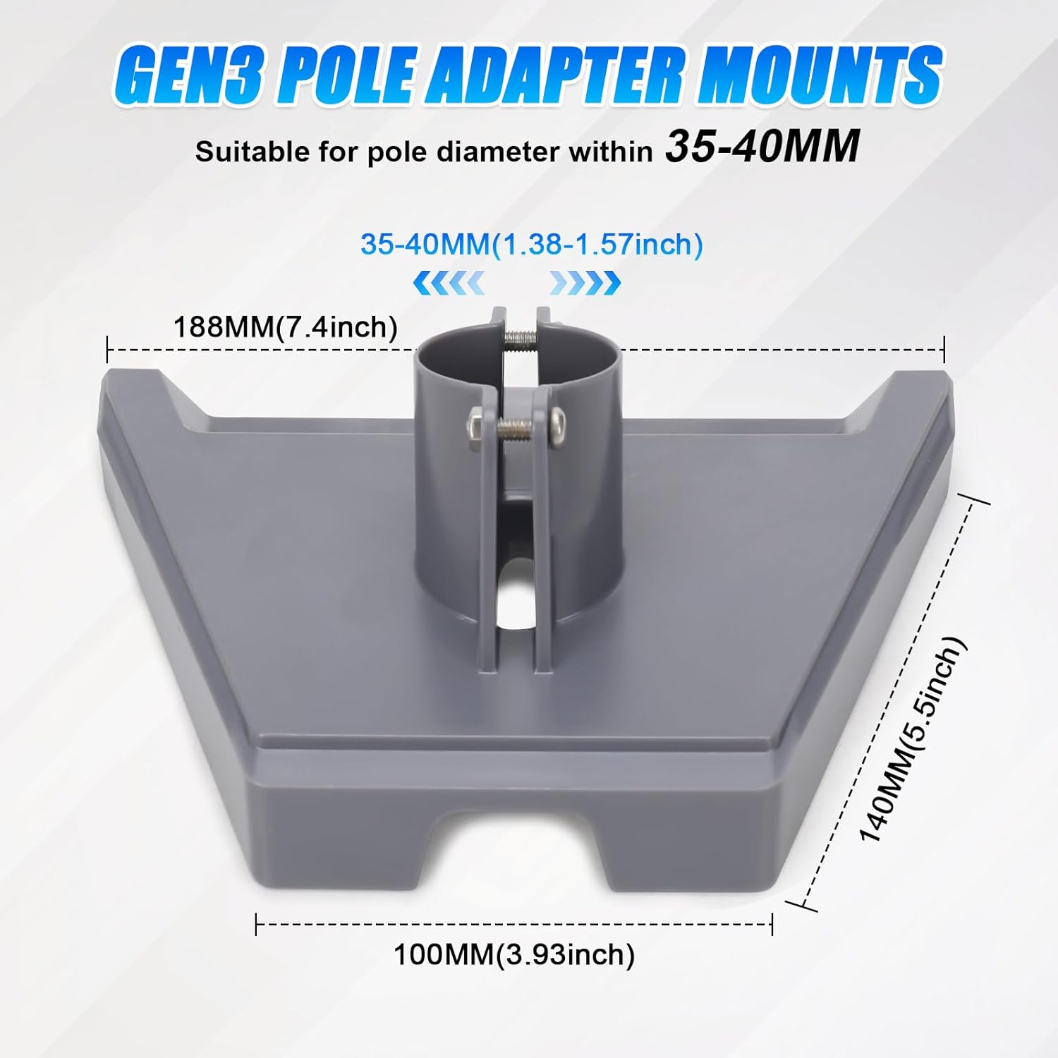 Starlink Gen3 Pipe Adapter Pole Mount Kit
Compatible within 1.37? – 1.53? | Kenya - Image 2