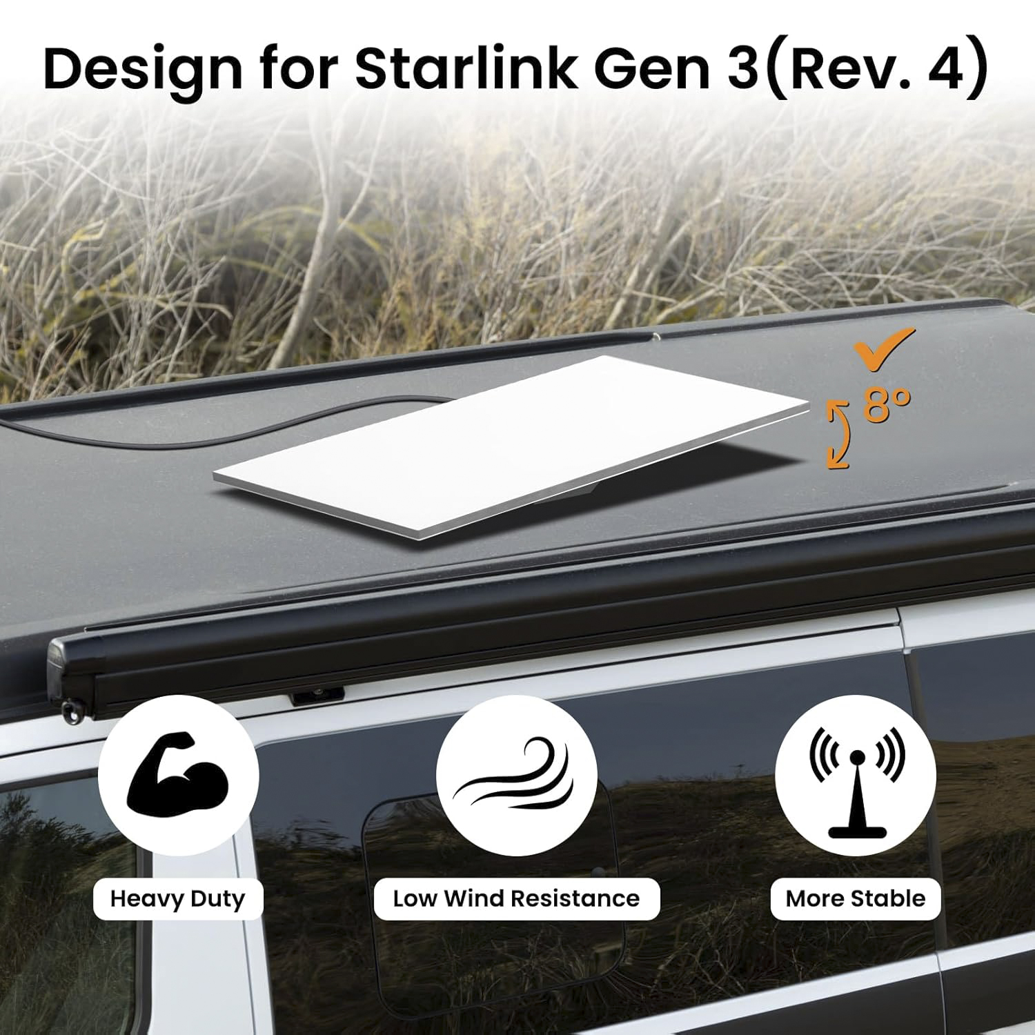 Gen3-DM7-TP Starlink Gen 3 Mobility Mount
Aluminum Alloy Anti-Theft Kickstand Kit | Kenya - Image 2
