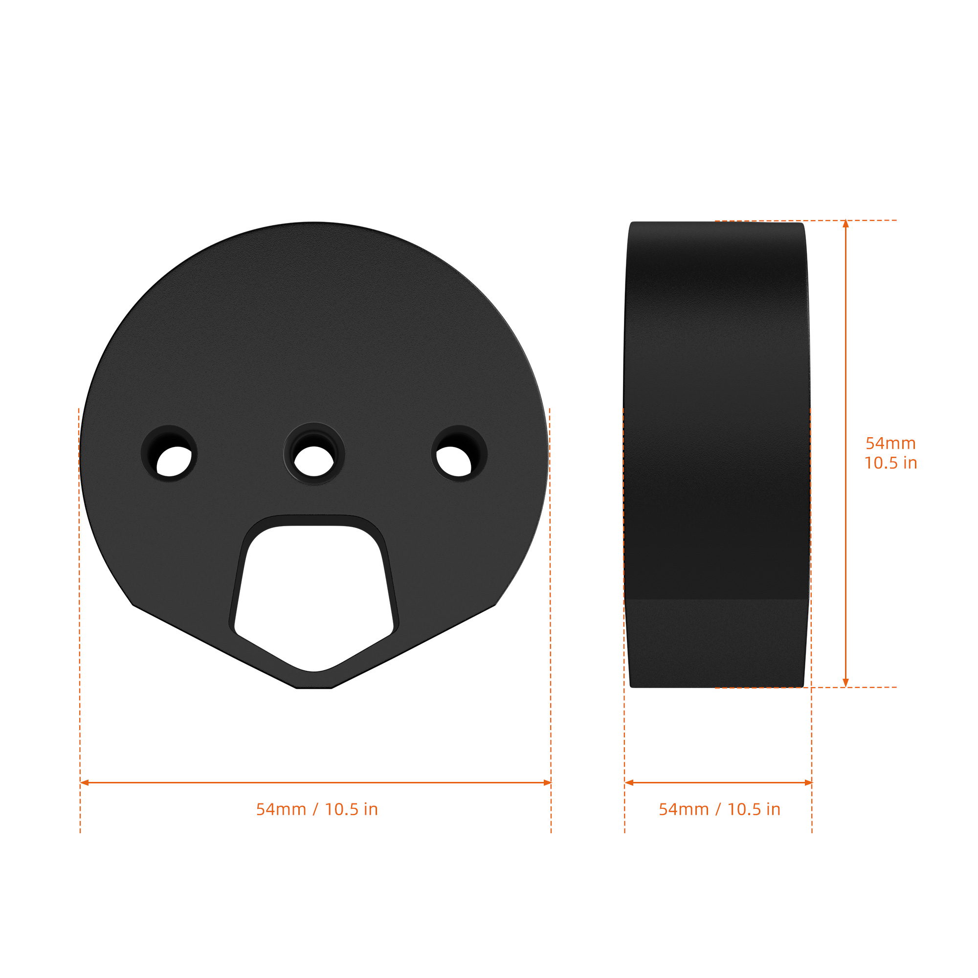 MINI-BA3 Black Aluminum Alloy Starlink
Mini Tripod Adapter with 1/4?-20 Thread Fits Original Pipe Adapter | Kenya - Image 2