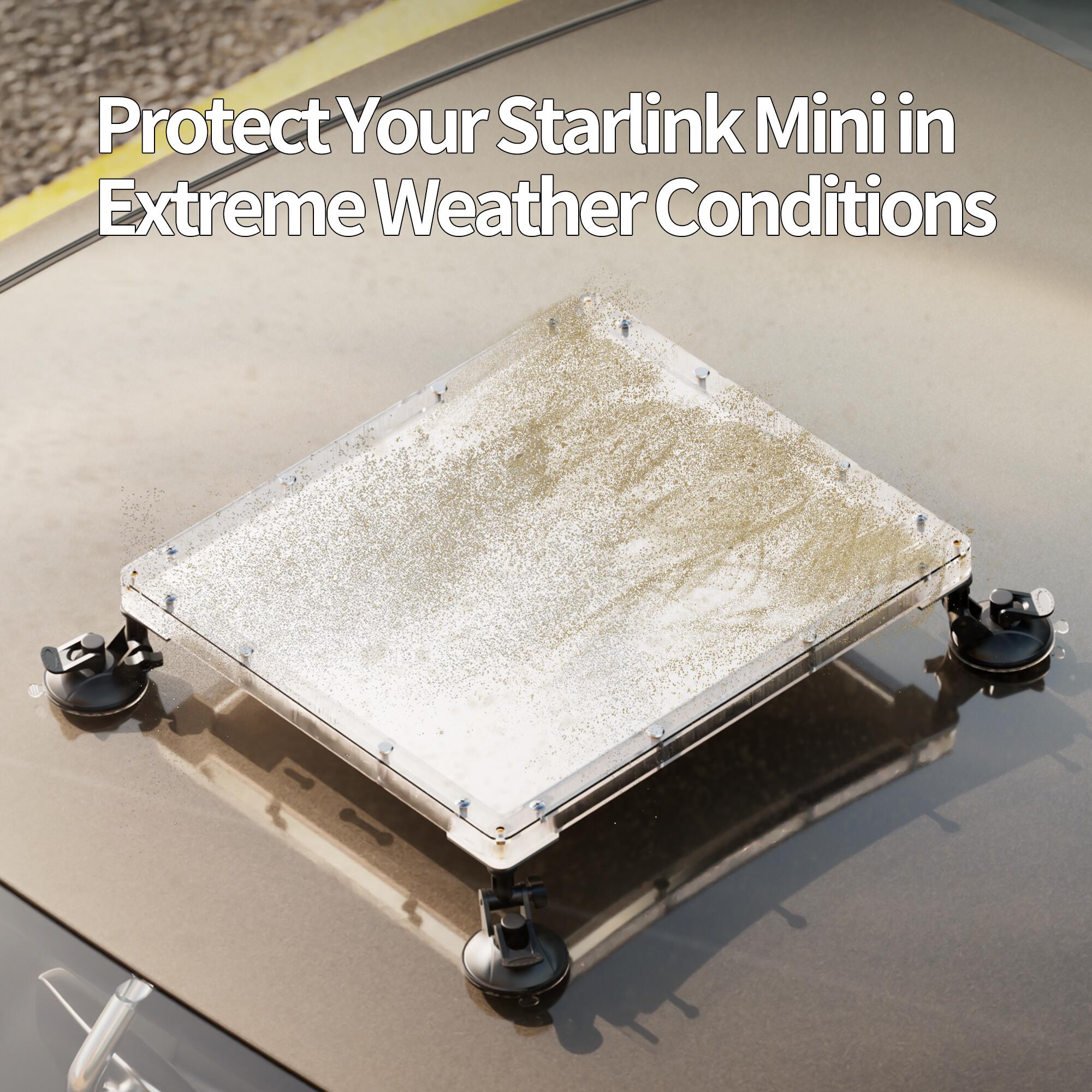 MINI-BR11 Starlink MINI Hard Shell
Protective Cover with Suction Cup Mount for Car Window | Kenya - Image 4