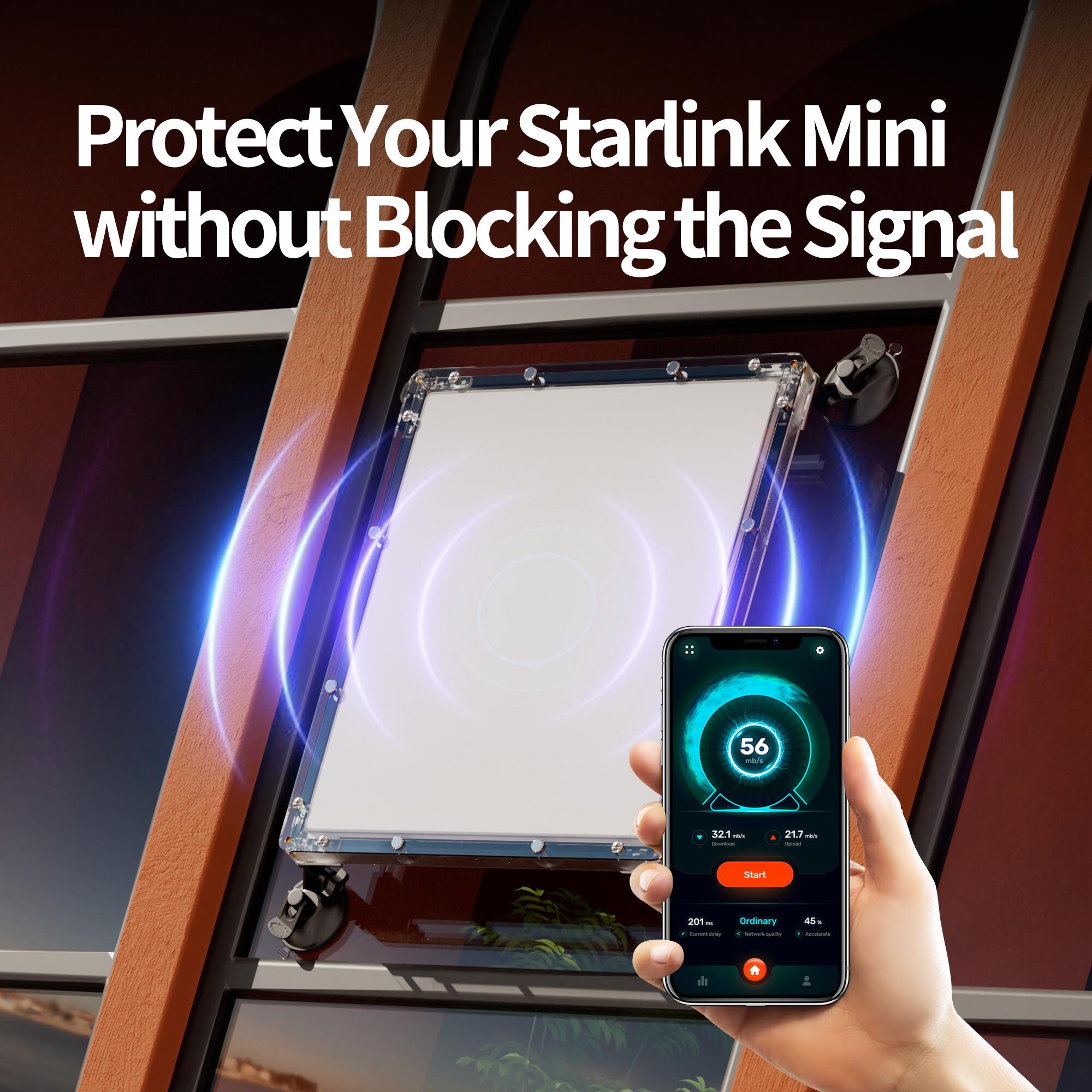 MINI-BR11 Starlink MINI Hard Shell
Protective Cover with Suction Cup Mount for Car Window | Kenya - Image 5