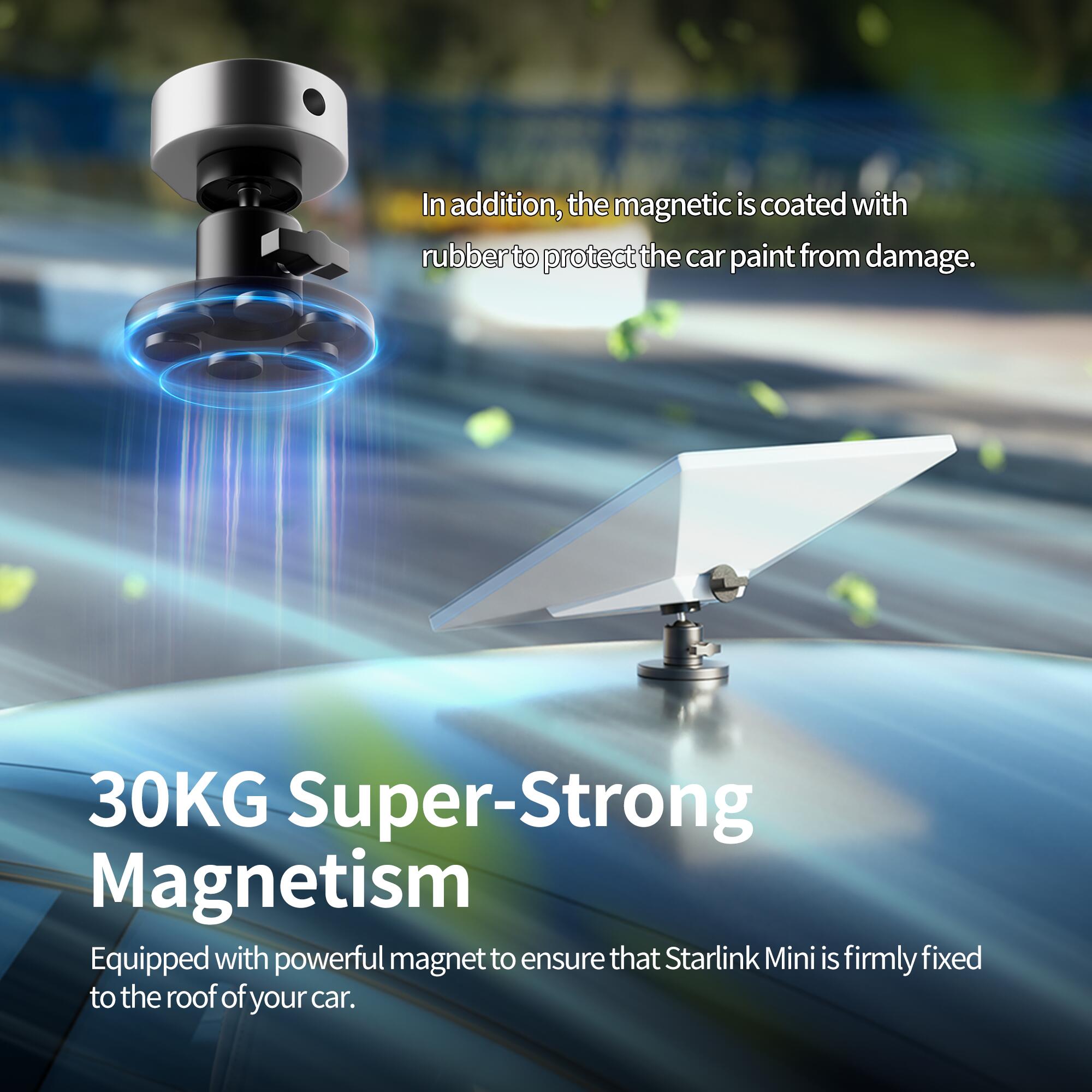 MINI-BR12 360° Adjustment Starlink Mini
Magnetic Roof Mount with Mount Adapter | Kenya - Image 3