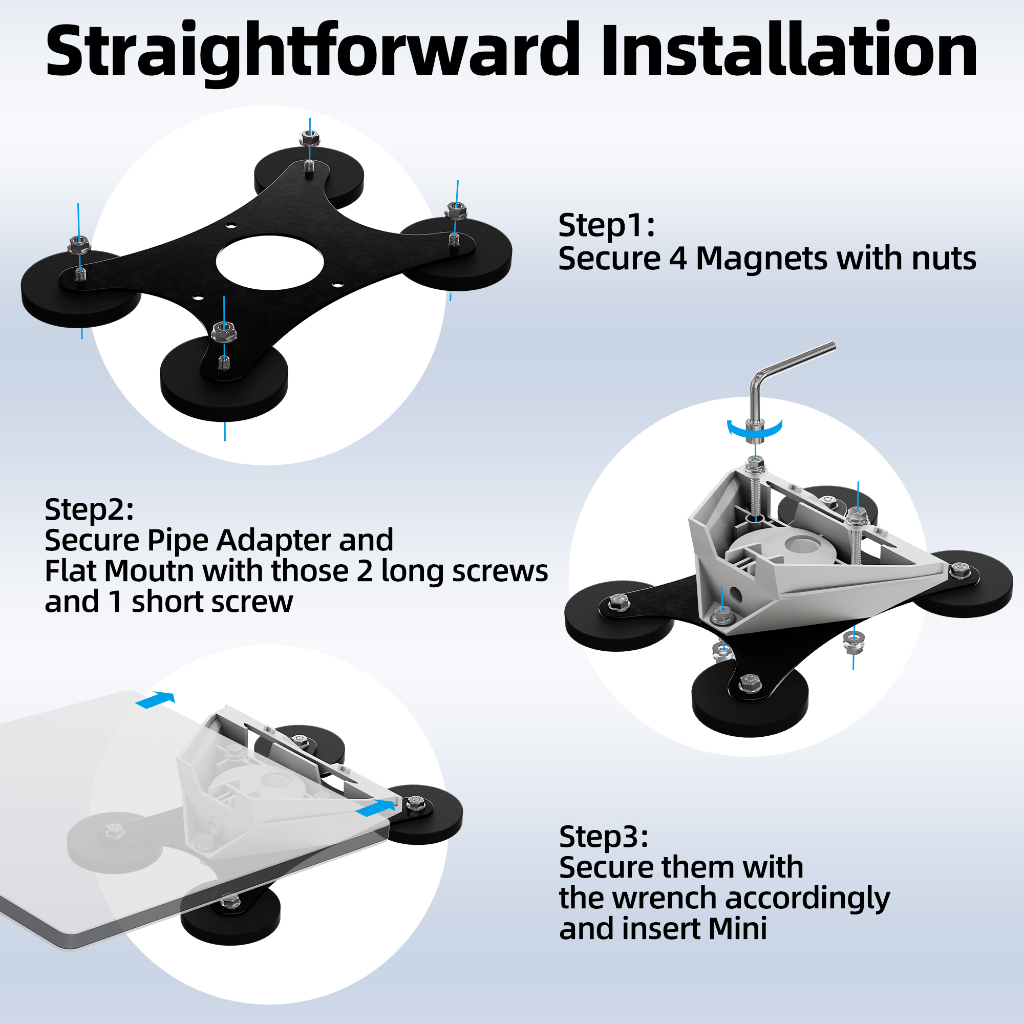 MINI-BR19-KIT Starlink Mini Magnetic
Mount Base No-Drill Magnetic Solution for Official Adapters – 300 lbs Force |
Kenya - Image 3