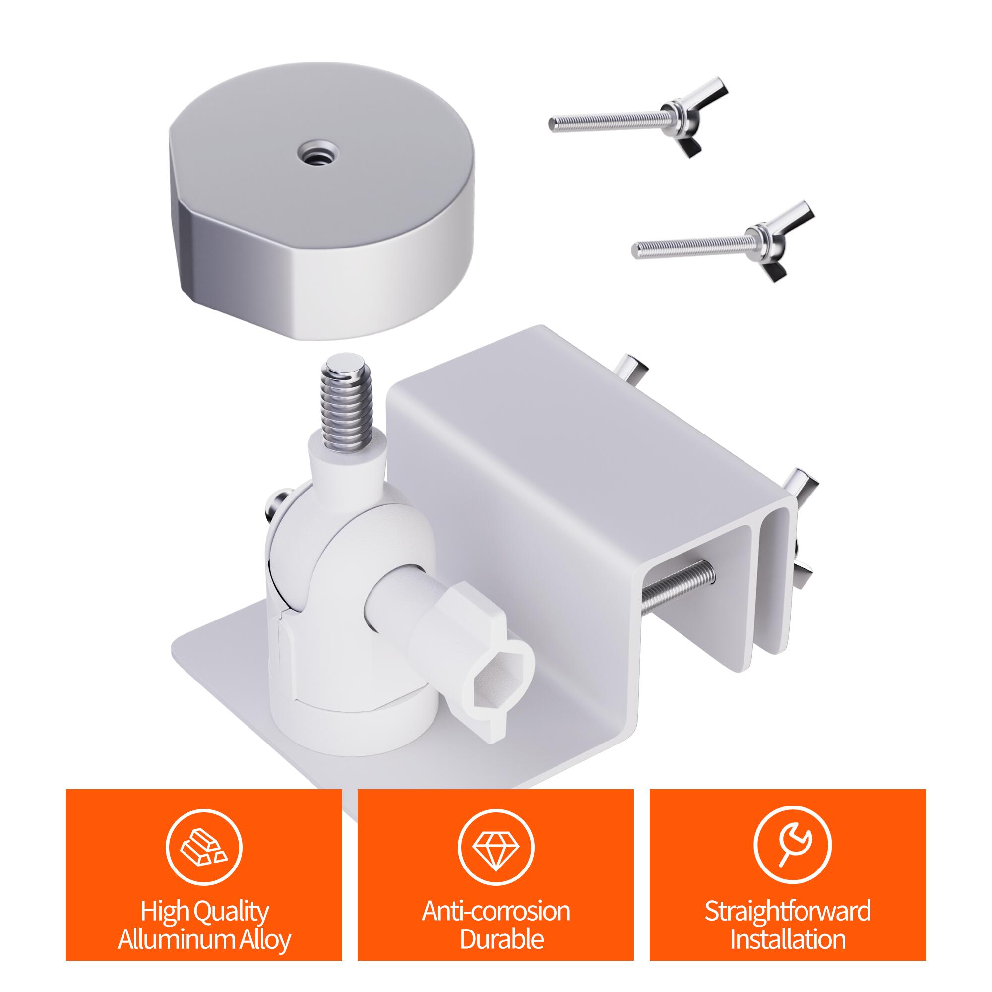 MINI-BR3 Starlink Mini Adjustable Gutter
Mount with Tripod Adapter Fits Original Pipe Adapter | Kenya - Image 2