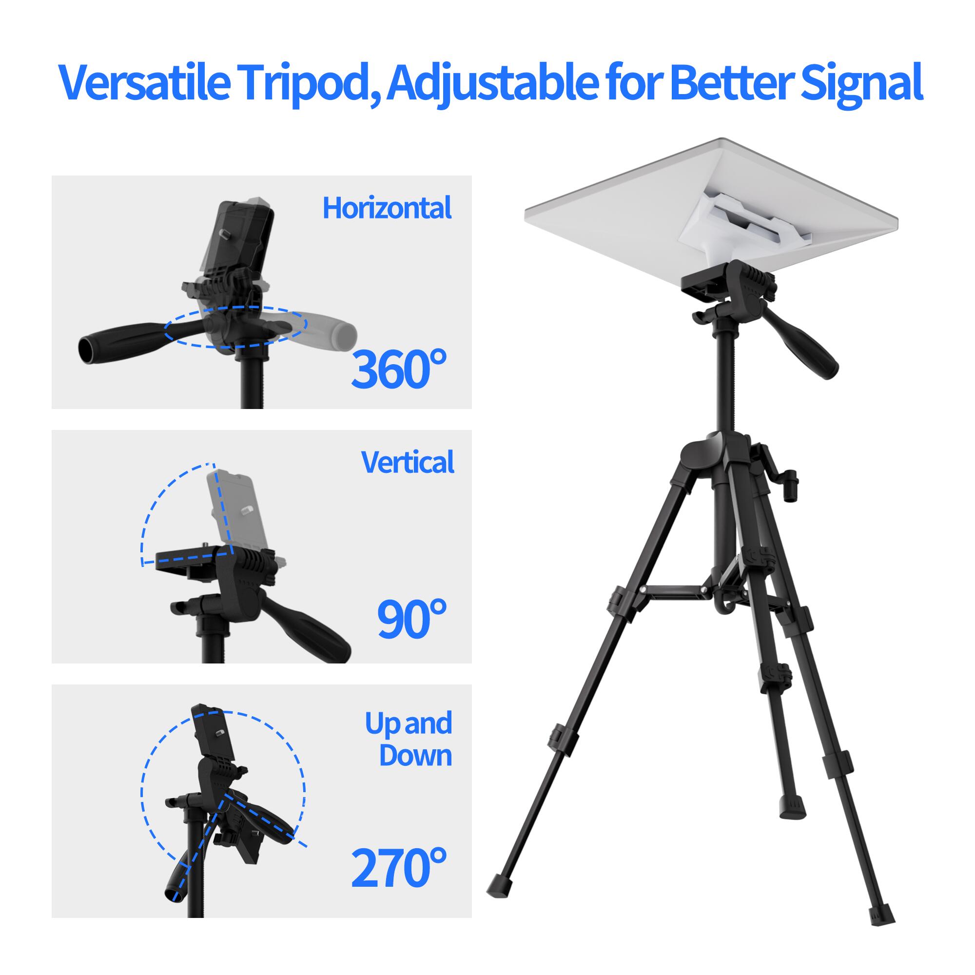 MINI-BR6 Starlink Mini Portable
Extendable Tripod with 1/4 Inch Nut Tripod Adapter – 11? to 27? | Kenya - Image 3
