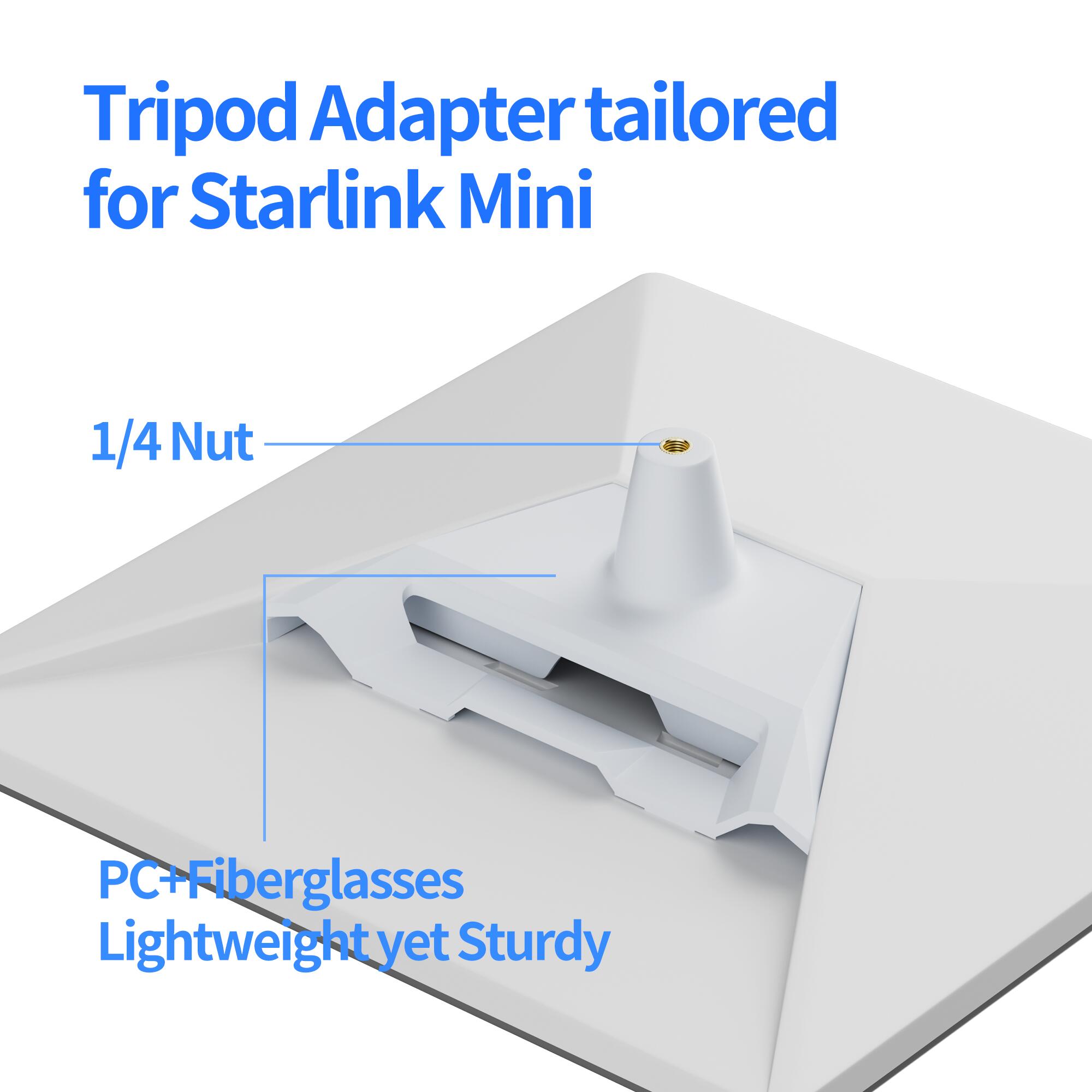 MINI-BR6 Starlink Mini Portable
Extendable Tripod with 1/4 Inch Nut Tripod Adapter – 11? to 27? | Kenya - Image 5