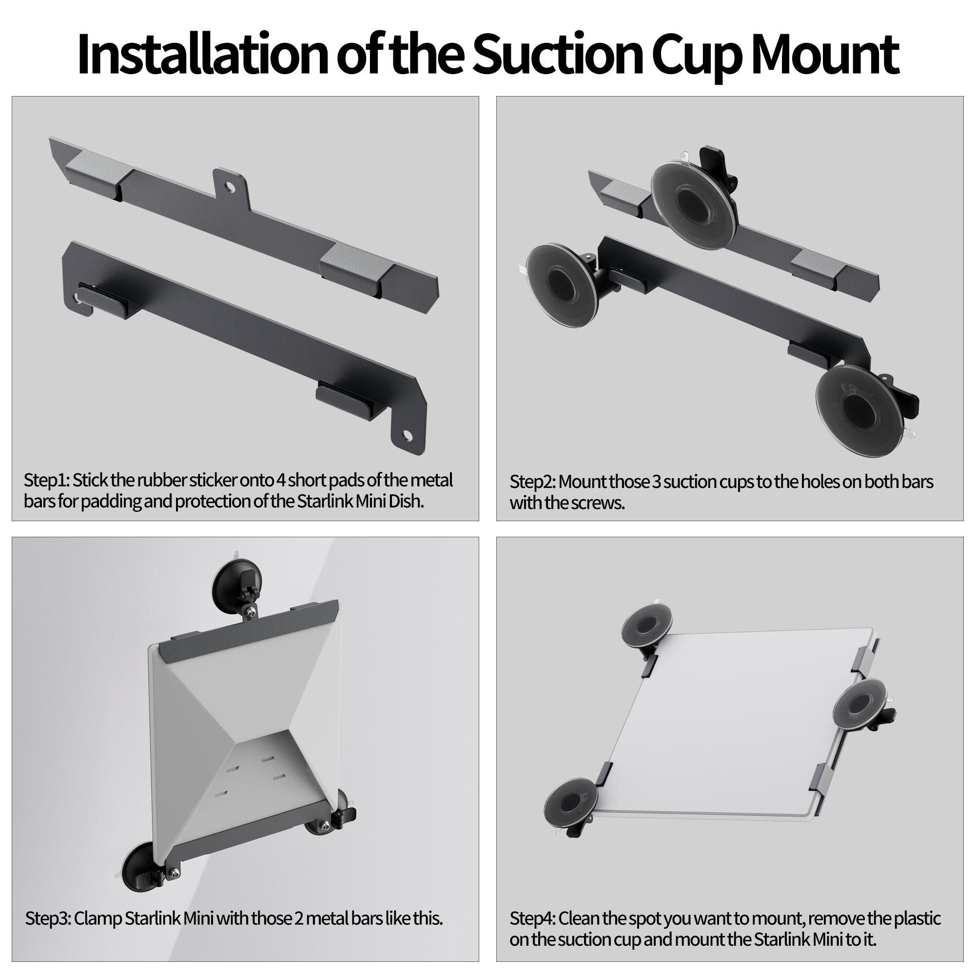 MINI-BR8 Starlink Mini Suction Cup Mount
Kit for Car Windows and Sunroofs | Kenya - Image 5
