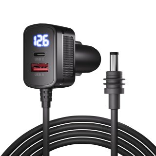 MINI-DC-CIG4 Starlink Mini USB-A/USB-C/DC
Output Car Charger with Voltmeter – 9.84FT/3M | Kenya