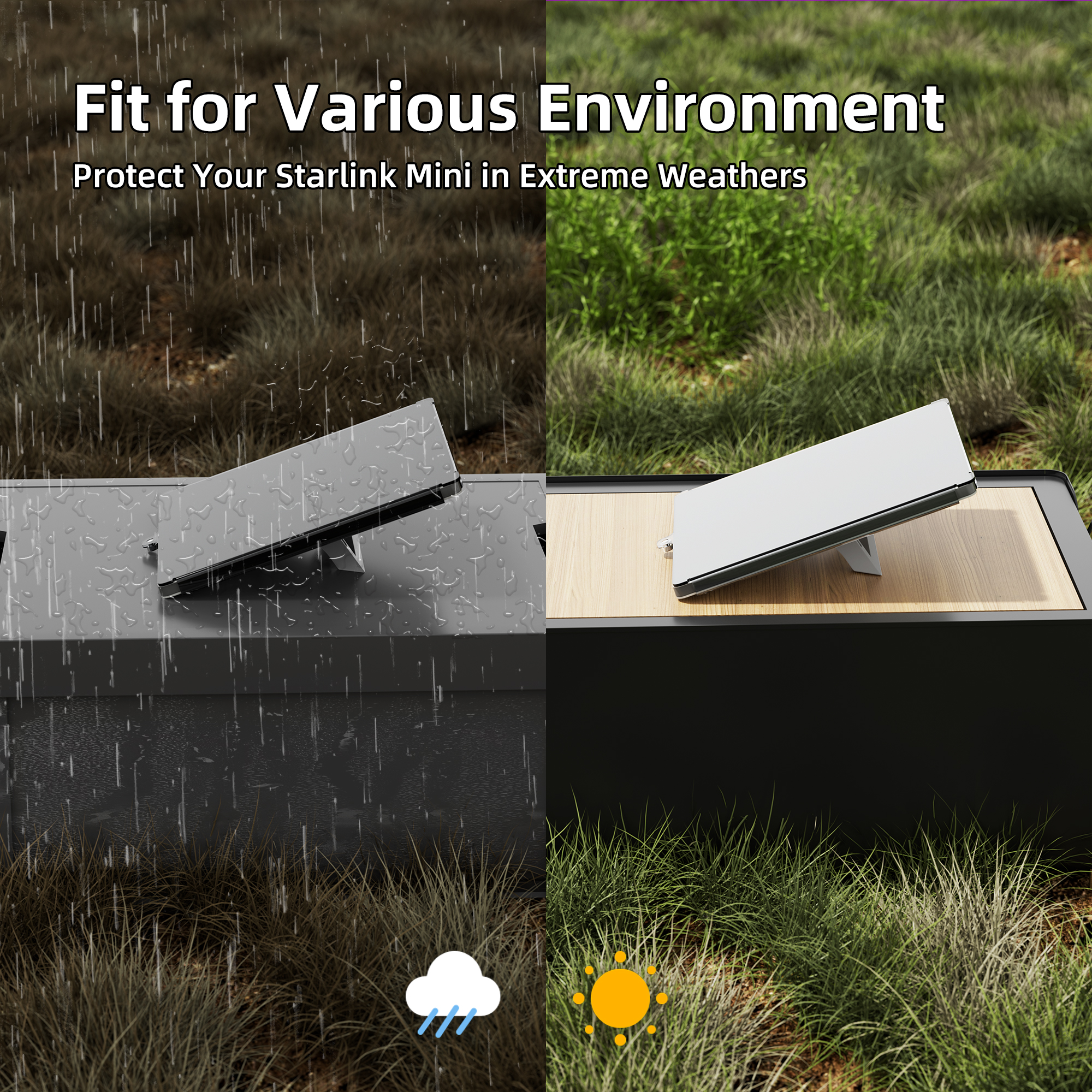 MINI-PC3 Starlink Mini HDPE Hard
Protective Cover Impact Resistant & Scratch Resistant | Kenya - Image 3