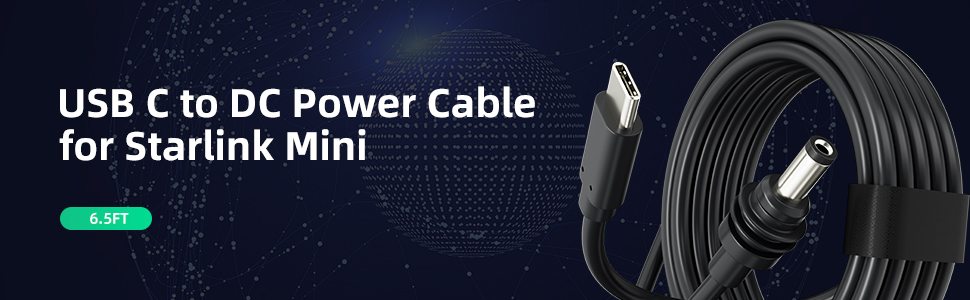 MINI-Type C Starlink Mini USB-C to DC
Power Adapter Cable for 65W+ to 100W PD Source | Kenya - Image 4