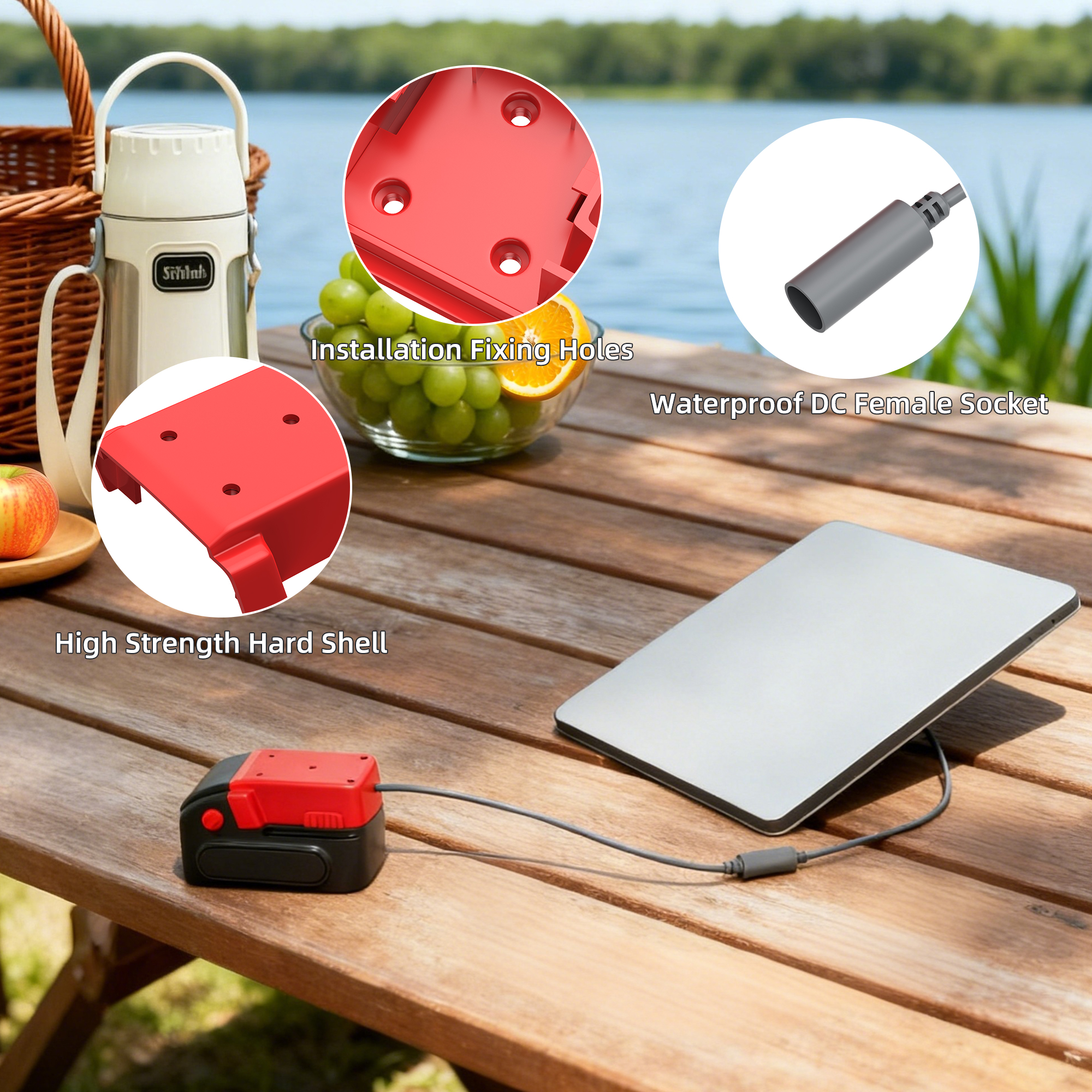 MWK-DCF-0.3M Starlink Mini Power Adapter
for Milwaukee 18V Batteries with DC Female Socke | Kenya - Image 3