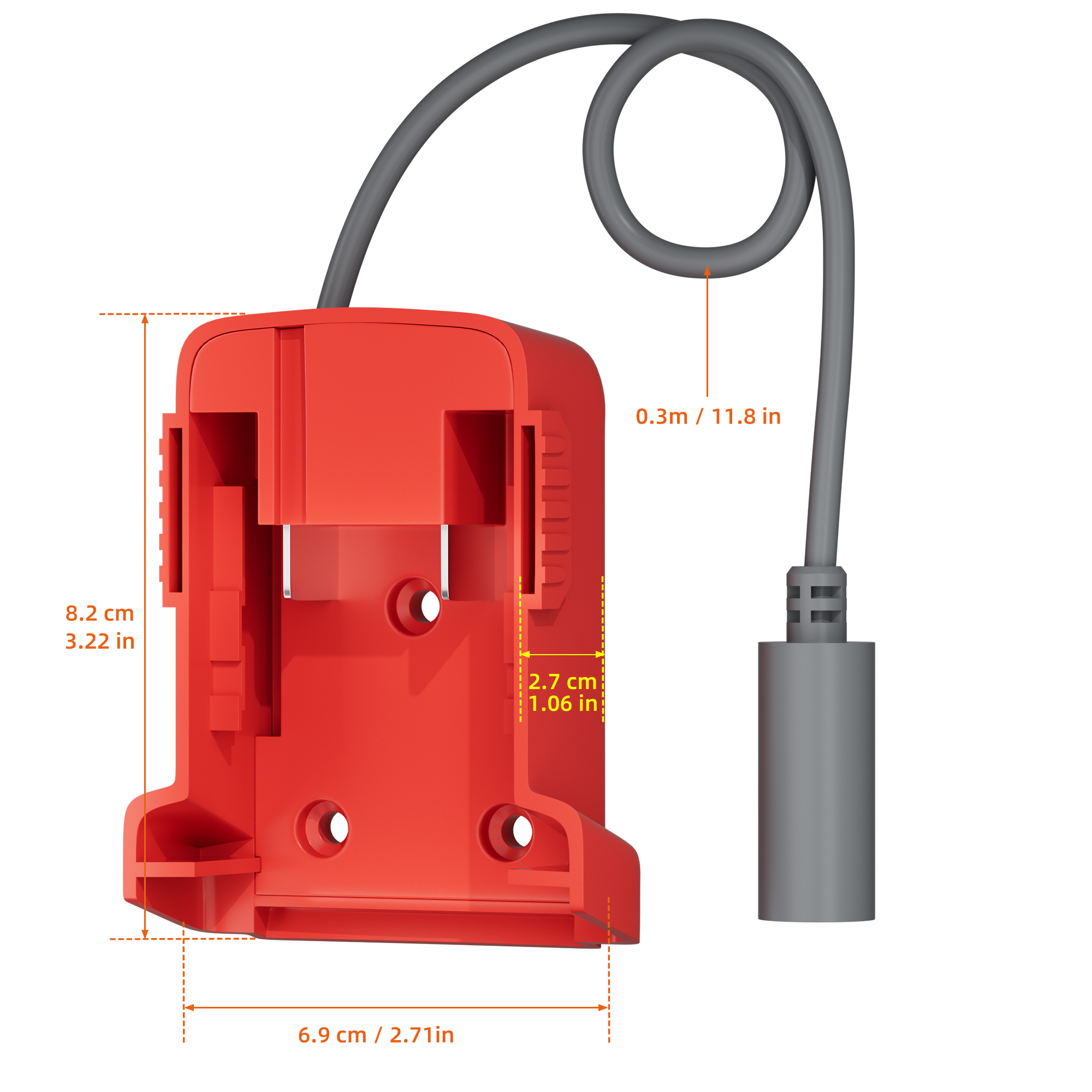 MWK-DCF-0.3M Starlink Mini Power Adapter
for Milwaukee 18V Batteries with DC Female Socke | Kenya - Image 2