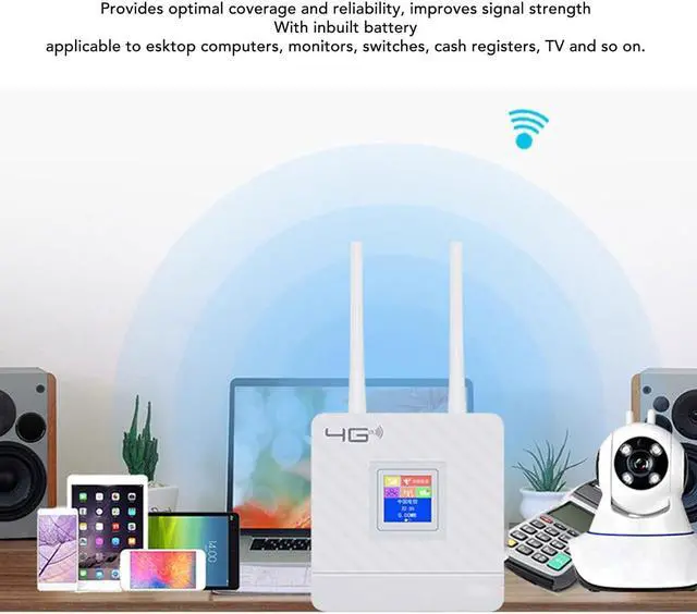 4G LTE Modem Router with SIM Card Slot, Dual External Antennas, Office/Home/Travel Router - Image 3