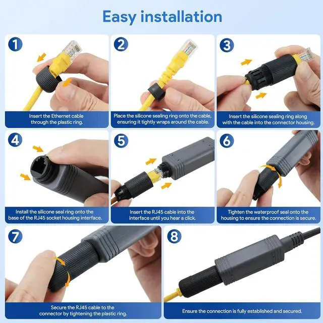 QUIDDITY 150W Starlink Mini PoE Injector Splitter GigE, Surge & ESD Protection, High-Speed DC&RJ45 Connectivity Ideal for 12V Starlink Internet Kit Satellite Compatible with Starlink Mini - Image 4