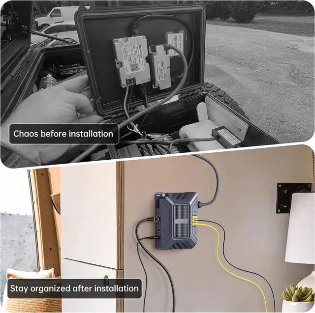 XLTTYWL Starlink V3 Poe Injector, 200W 5 in 1 GigE Passive & ESD Protection Gen3 Starlinks 12V with USB & Type-C Power Output and DC Step UP Converter DC 9-36V/200W - Image 4