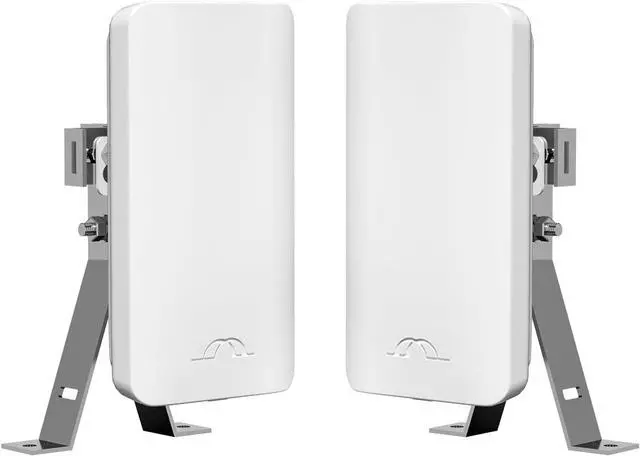 Point-to-Point Wireless Internet Long Range Transmission for Starlink, Compatible with Starlink Ethernet Adapter for Wi-Fi Extender, Outdoor 5.8G 1.5 Kilometers, 12DBi High-Gain Antenna, 2-Pack