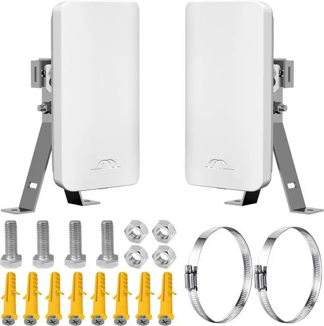 Point-to-Point Wireless Internet Long Range Transmission for Starlink, Compatible with Starlink Ethernet Adapter for Wi-Fi Extender, Outdoor 5.8G 1.5 Kilometers, 12DBi High-Gain Antenna, 2-Pack - Image 3