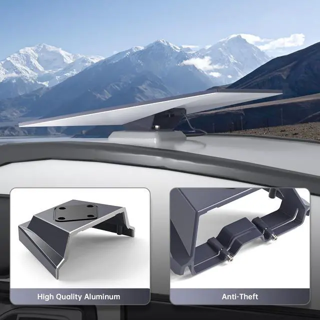 XLTTYWL Starlink Gen 3 Mount, Premium Heavy Duty Starlink Gen3 Standard Mobility Roof Mount with Router Mount for Starlink Flat Standard Dishy - Image 4