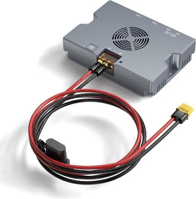 Starlink Gen 3 PoE Adapter 350W Starlink PoE Injector with XT60 Connector for Starlink Performance (Gen 3), 52V/6A DC, USB-A & Type-C, 9-36V Input, Smart Cooling, Rugged Aluminum Case