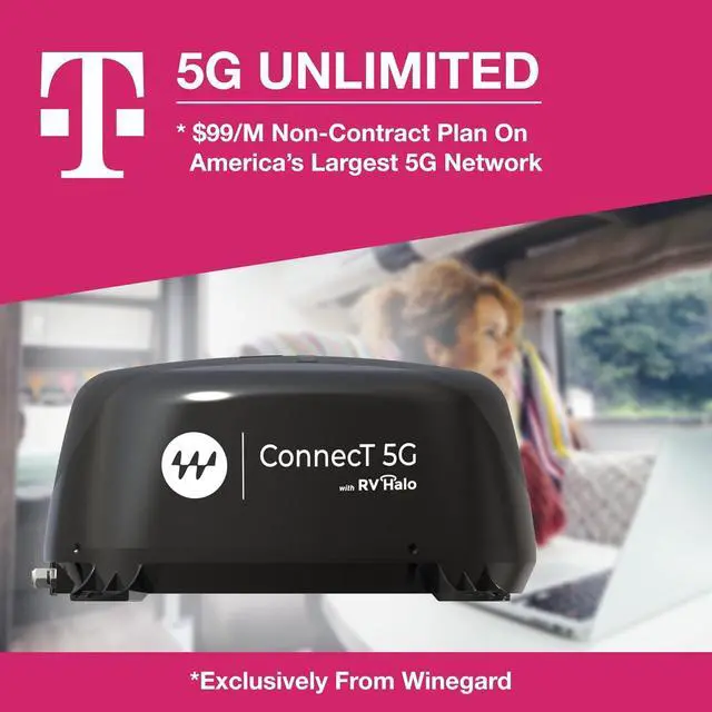 Winegard Connect 5G WF2-5G1 Outdoor 5G Router with HDTV Antenna, Long-Range Wi-Fi, GPS & Bluetooth, Starlink Compatible - Image 5